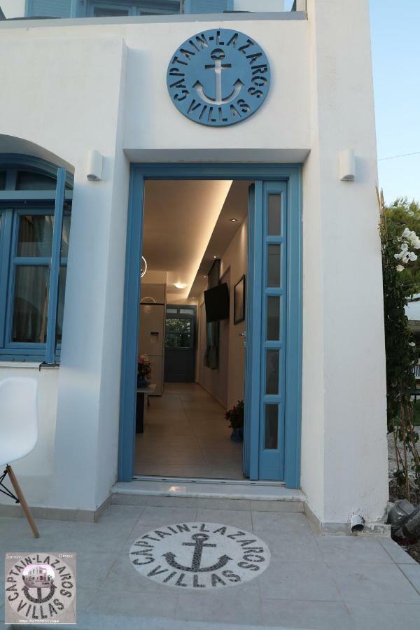 Located By The Sea One Beachfront Private Captain Lazaros Pool Villa With Loft In 750Sqm Spacious Private Plot-Jacuzzi-Sunrelax-Furnished Terace-Gazebo-Private Parking,Sleep 3 Adults And 2 Children, Just Steps From The Black Beach-Seaview Perissa  Dış mekan fotoğraf